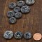12 Pcs 20mm Gray Marble Shell Buttons 2-Hole Faux Shell Plastic Sewing Buttons for Crafts & Apparel